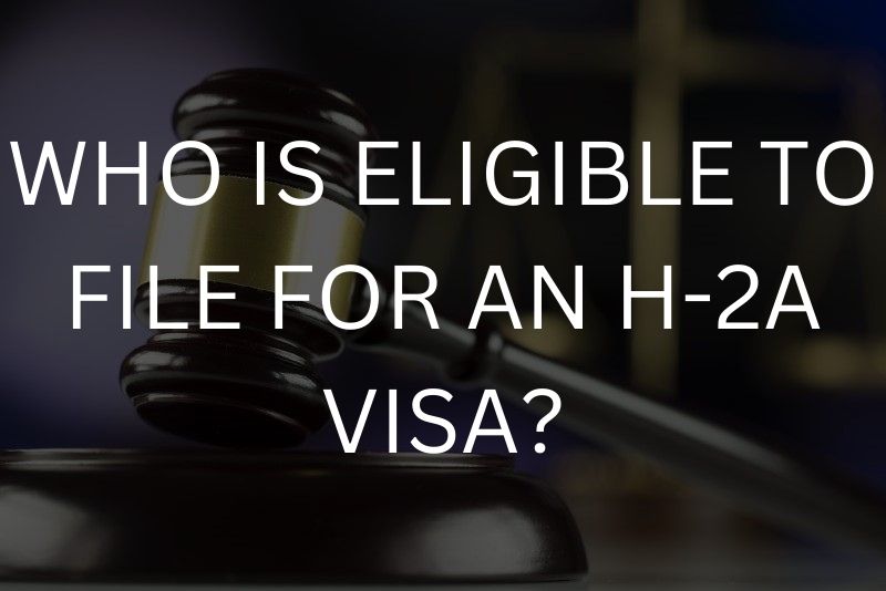 Who is eligible to file for an H-2A visa?