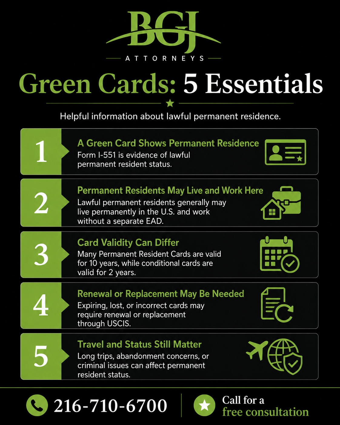green card permanent resident cards attorney infographic