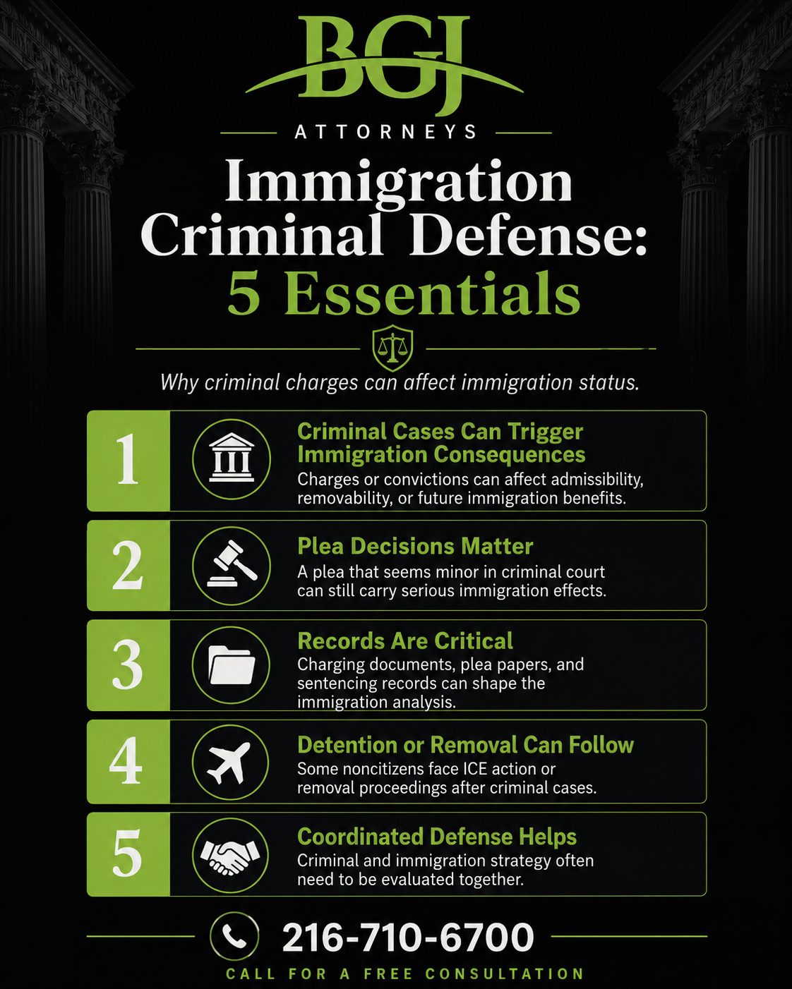 immigration criminal defense attorney infographic
