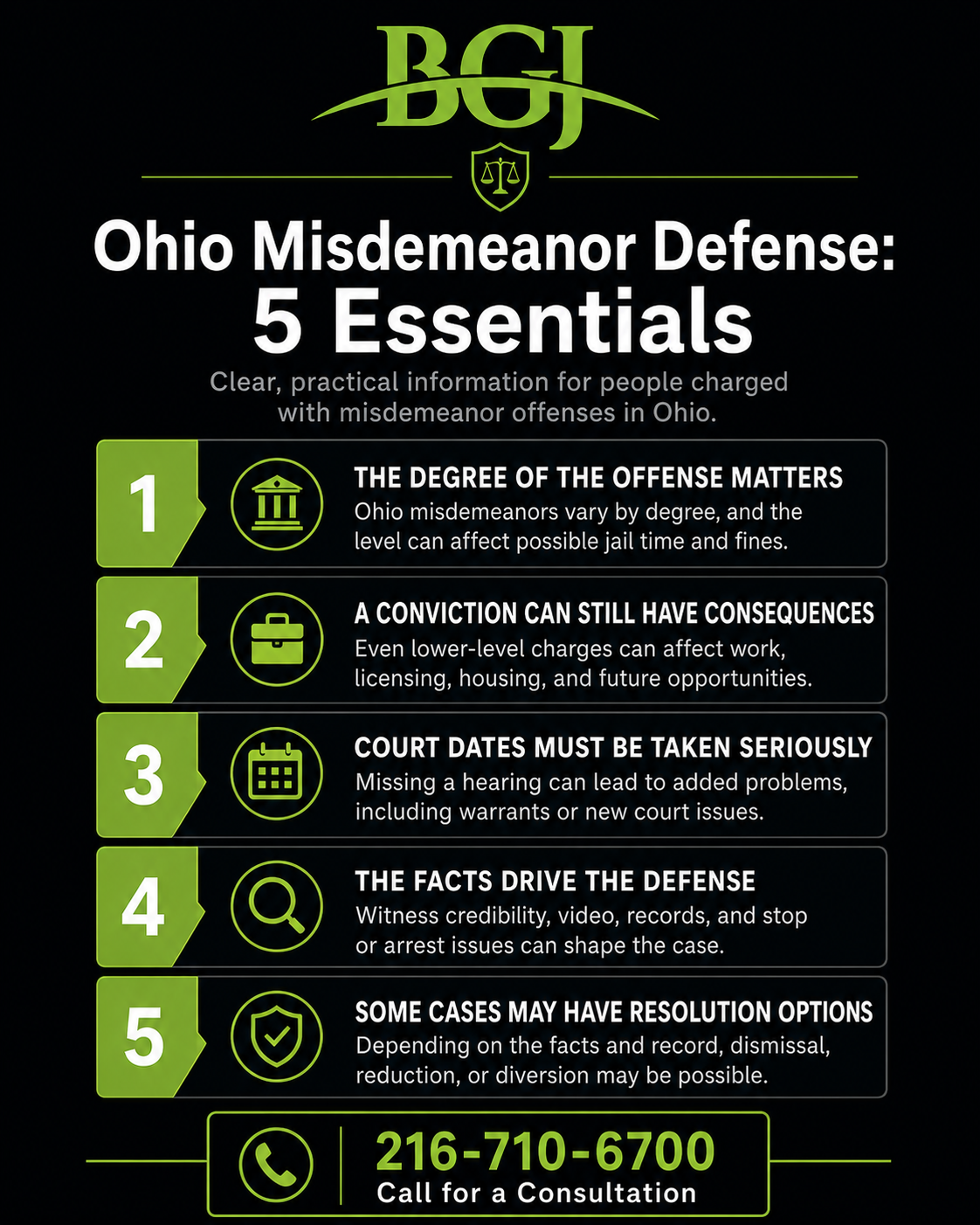 misdemeanor attorney infographic