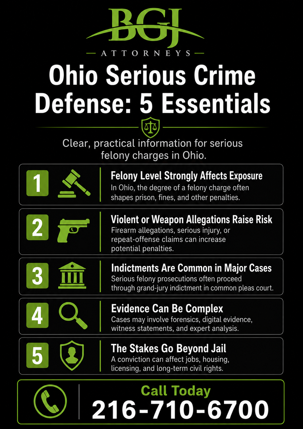 serious crimes attorney infographic