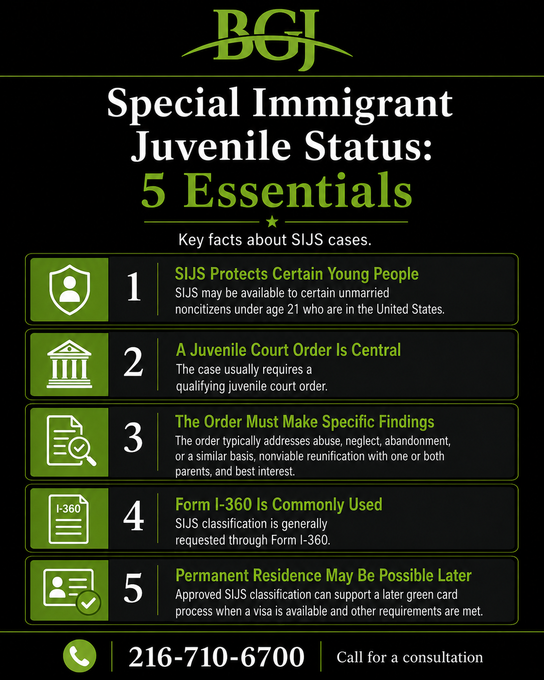 special immigrant juvenile status attorney infographic